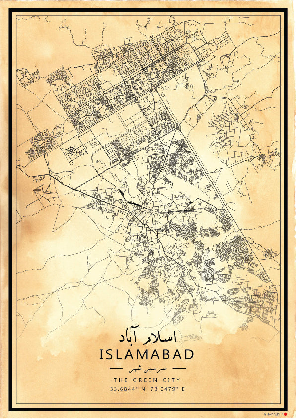 Islamabad - Printed Map