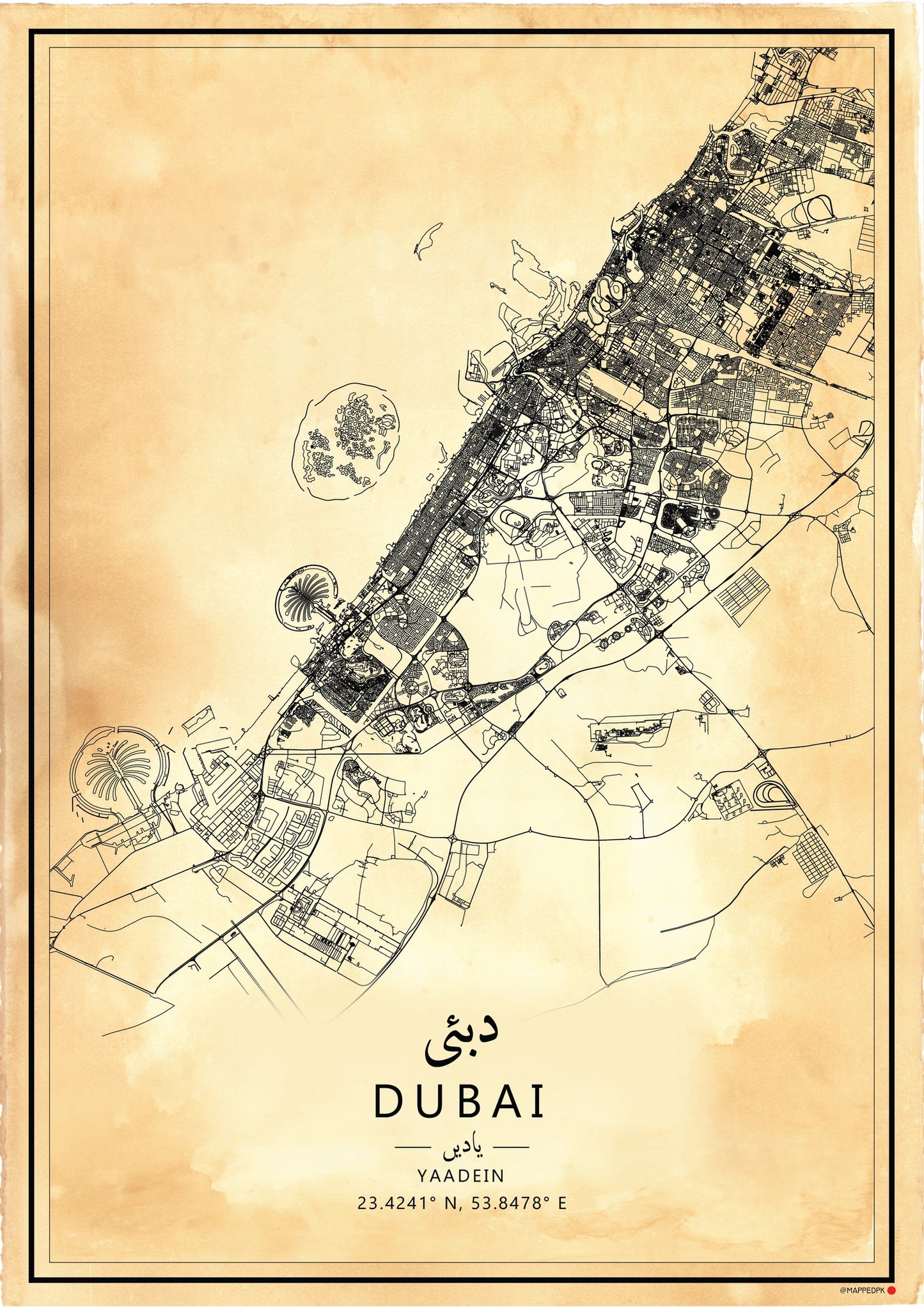 Dubai - Printed Map