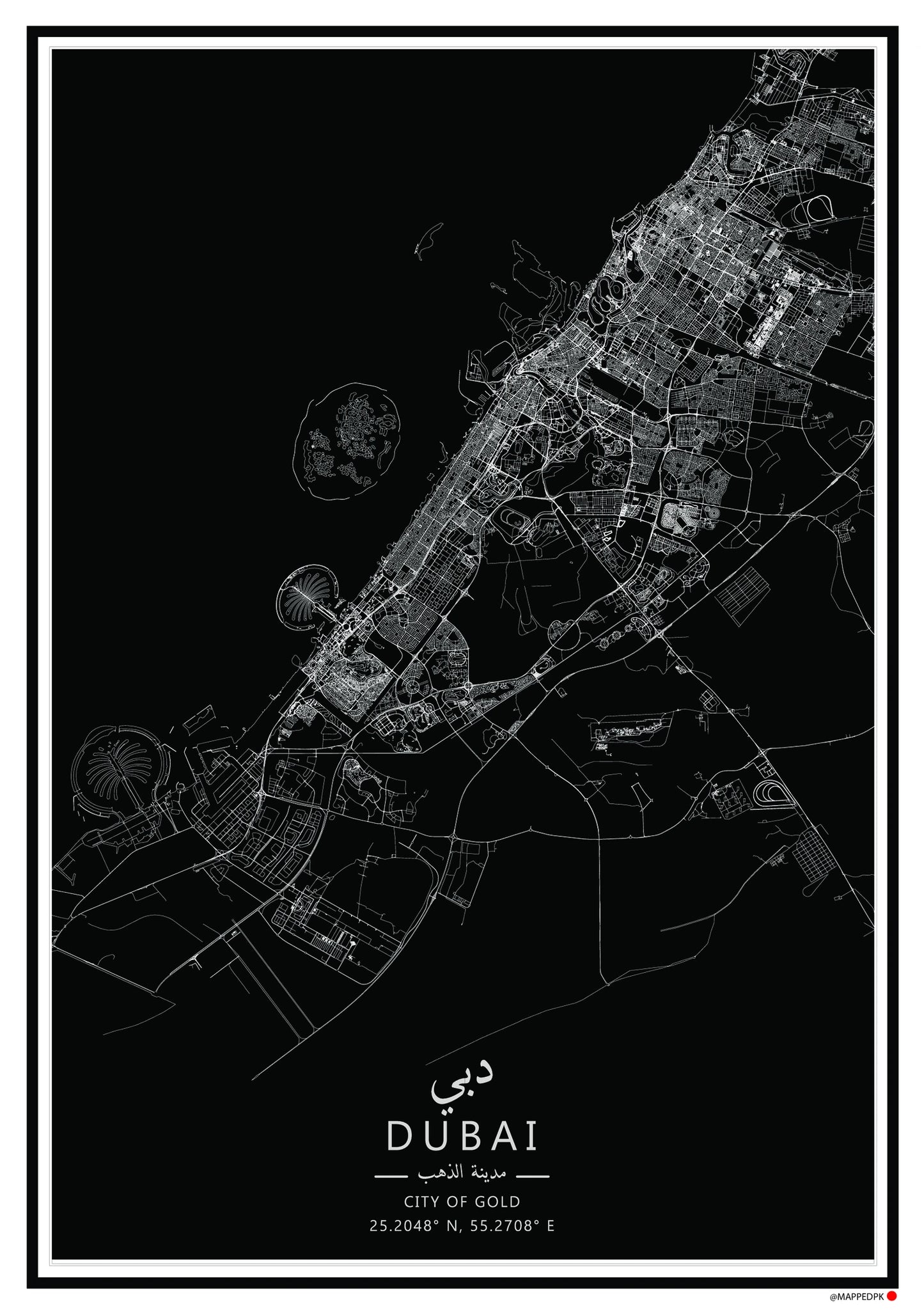 Dubai - Printed Map