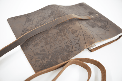 Lahore - Mapped Leather Journal