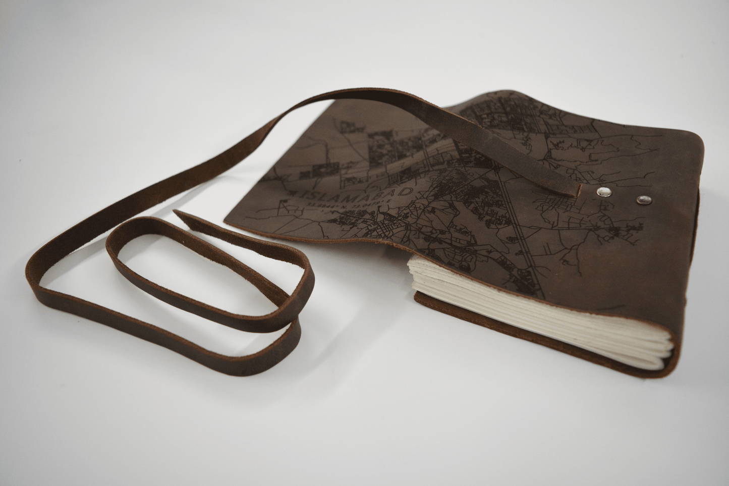 Islamabad - Mapped Leather Journal