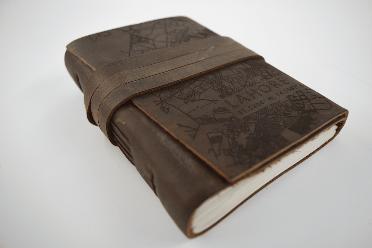 Lahore - Mapped Leather Journal