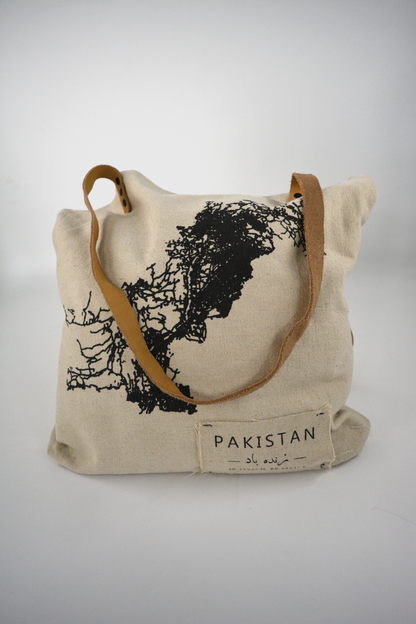 Pakistan - Mapped Tote Bag