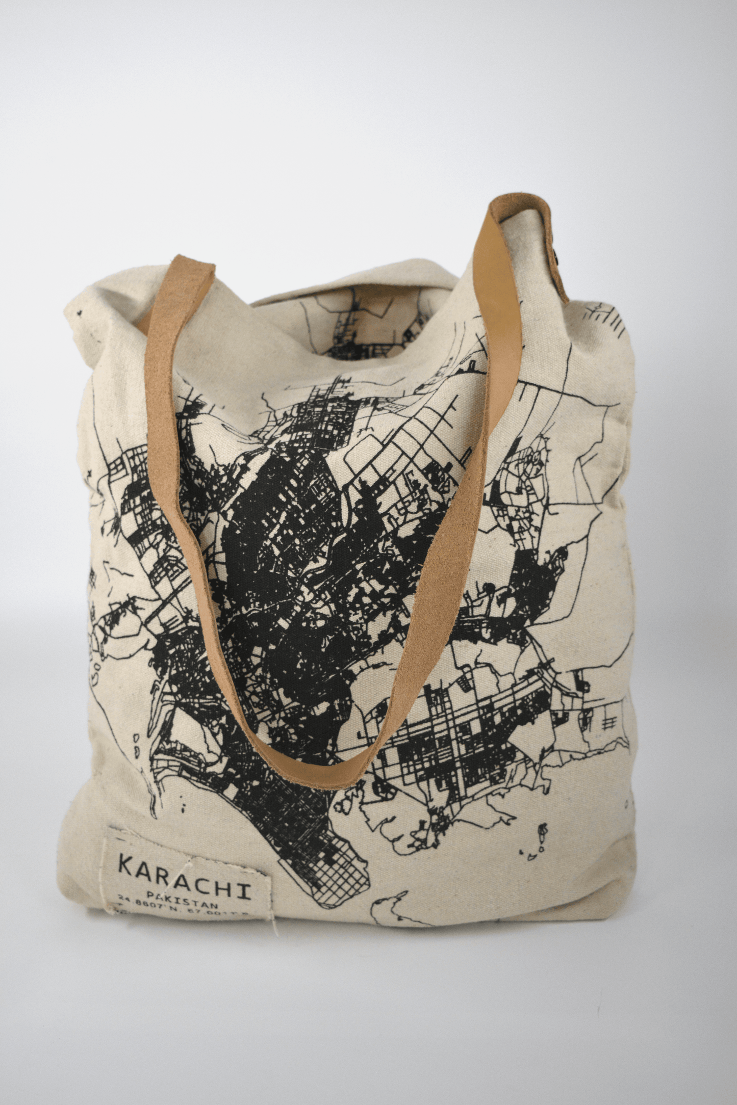 Karachi - Mapped Tote Bag