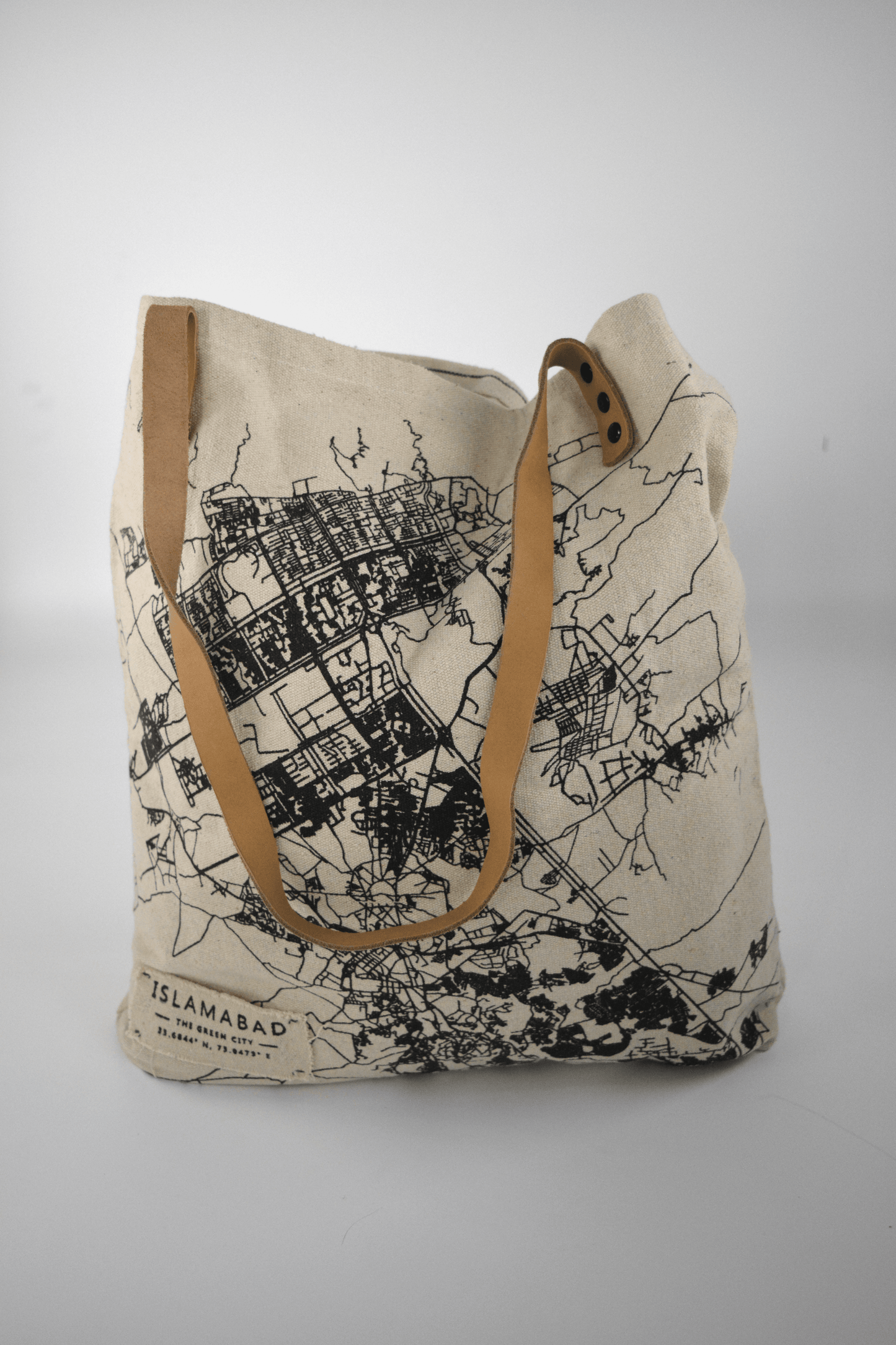 Islamabad - Mapped Tote Bag